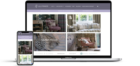 lulu francis - custom woocommerce website